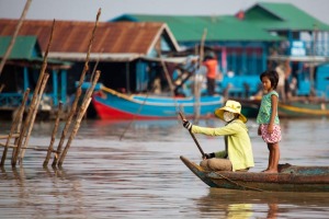 Floating village on Tonle Sap, Cambodia. Photo: Nick Smith