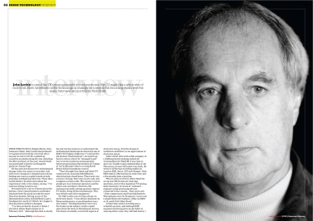 E&T layout. John Leckie interview by Nick Smith